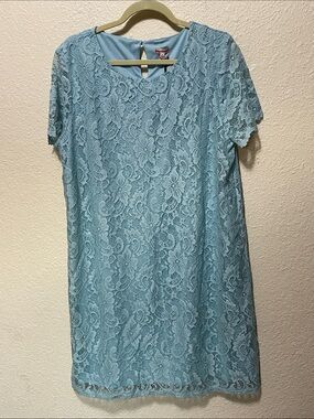 Juicy Couture Women's Teal Lace Shift Dress. NWT. Size XXL.